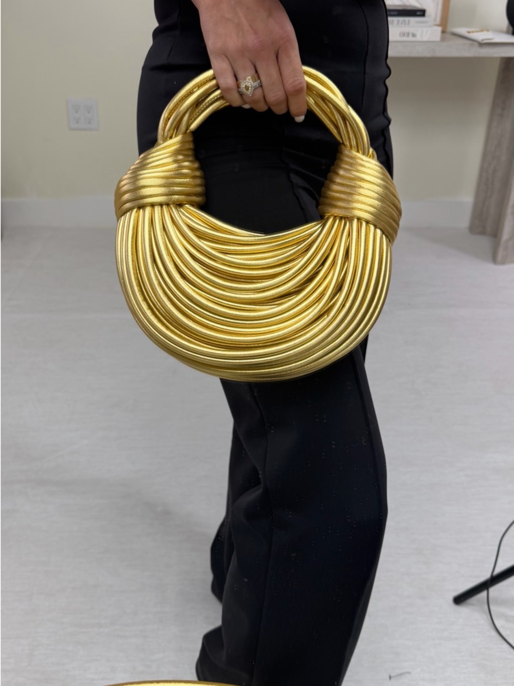 Gold Mini Knot Handle Bag - Unbranded - Picture 4 of 11